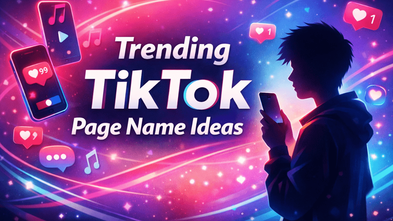 450+ Trending TikTok Page Name Ideas to Go Viral (Try Today)