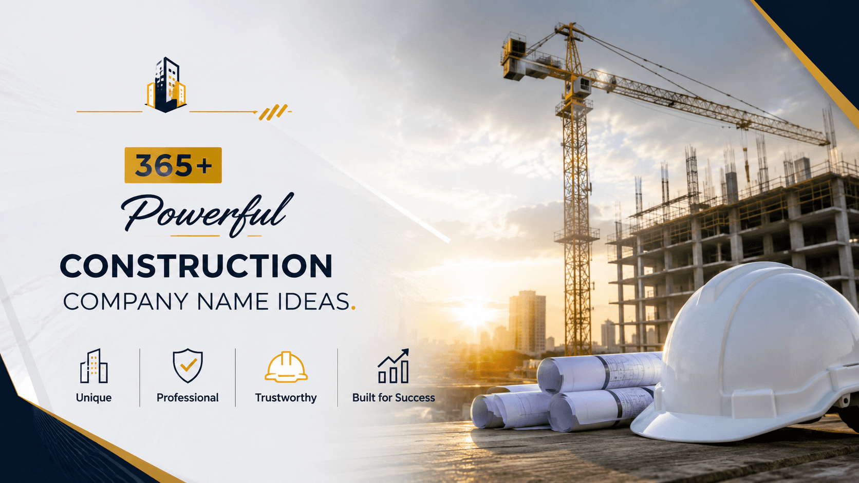 365+ Powerful Construction Company Name Ideas for Success