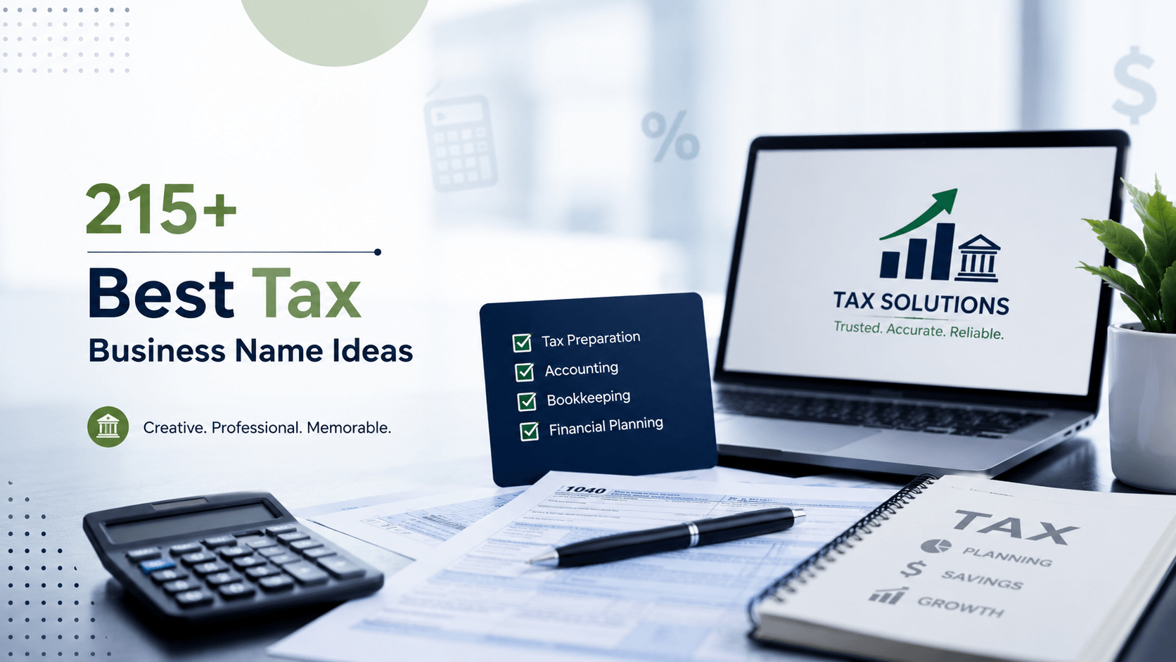 215+ Best Tax Business Name Ideas for Accounting & Tax Firms