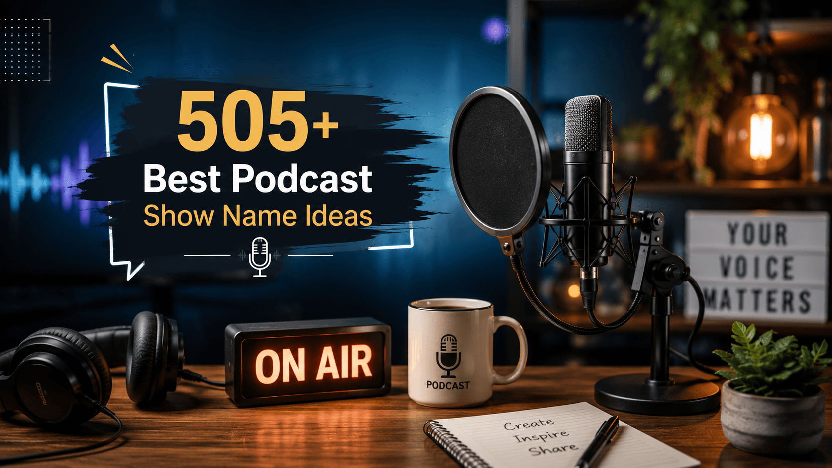 505+ Best Podcast Show Name Ideas for Every Niche & Creator
