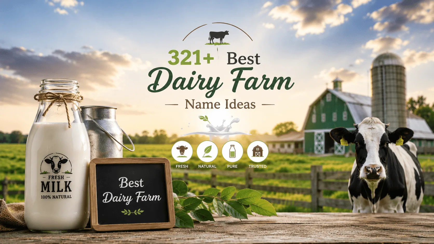 321+ Best Dairy Farm Name Ideas for Modern & Family Farms
