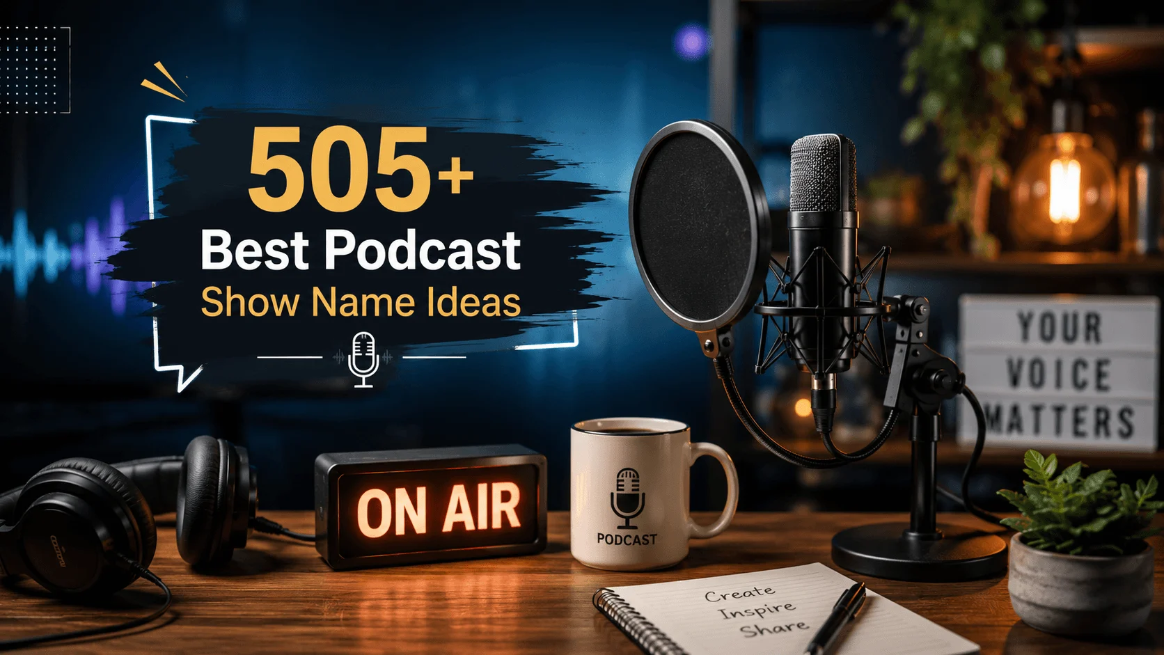 505+ Best Podcast Show Name Ideas for Every Niche & Creator