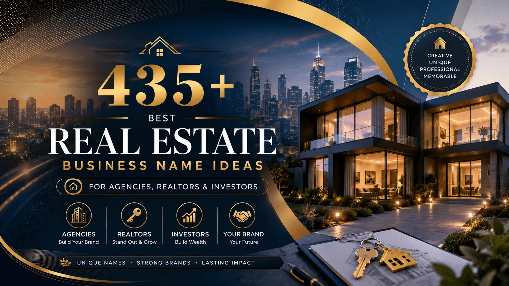 435+ Best Real Estate Business Name Ideas for Agencies, Realtors & Investors