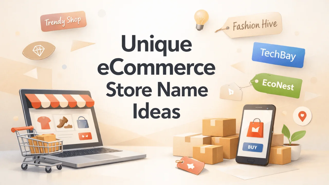 650+ Unique eCommerce Store Name Ideas for Online Stores