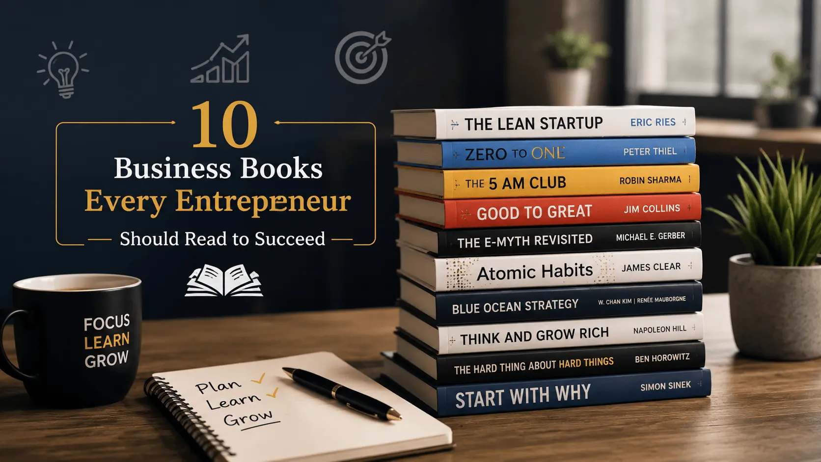 10 Business Books Every Entrepreneur Should Read to Succeed