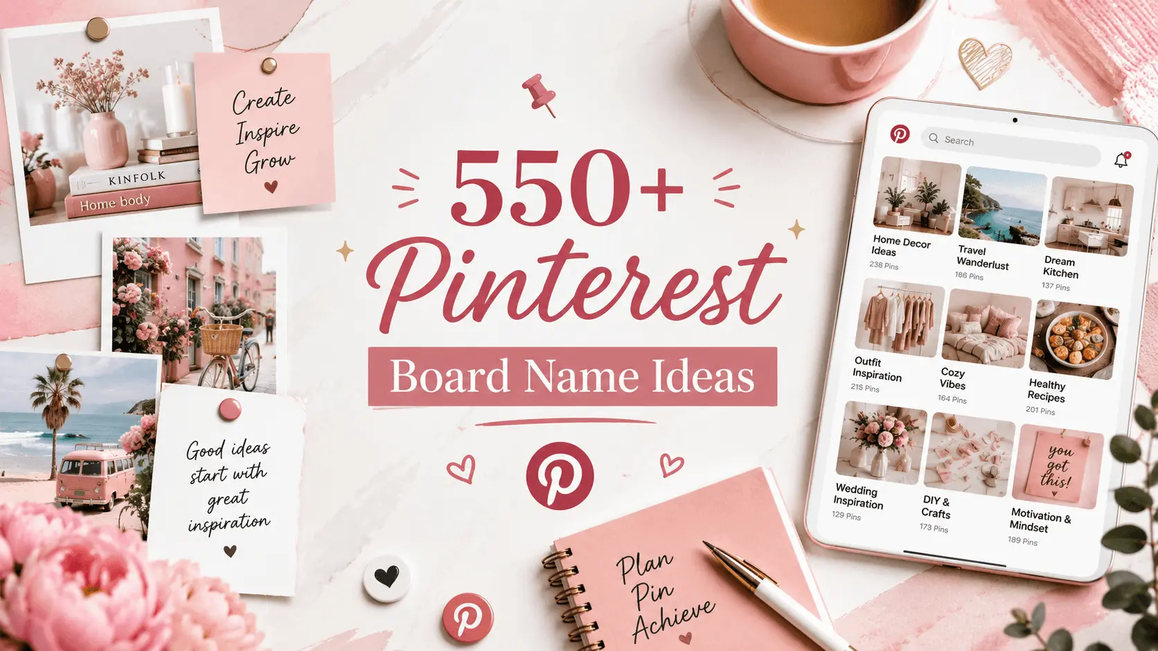 550+ Pinterest Board Name Ideas for Every Niche & Aesthetic