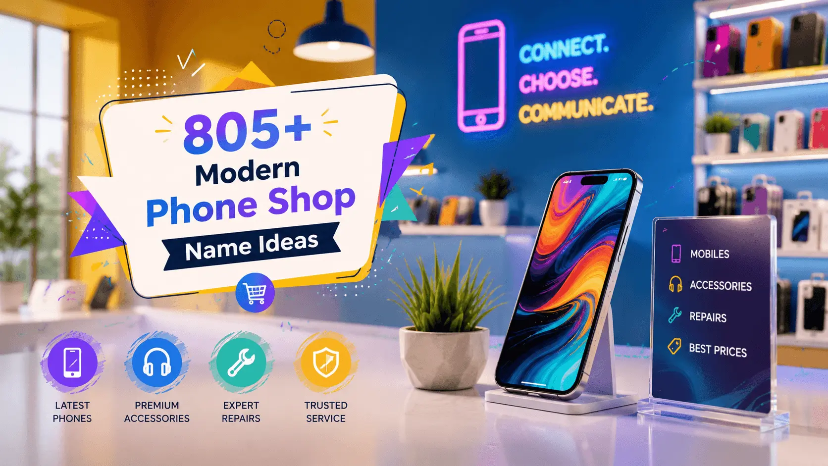 805+ Modern Phone Shop Name Ideas for Mobile Businesses