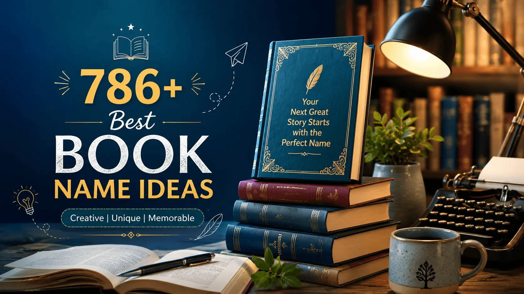 786+ Best Book Name Ideas for Every Genre & Author