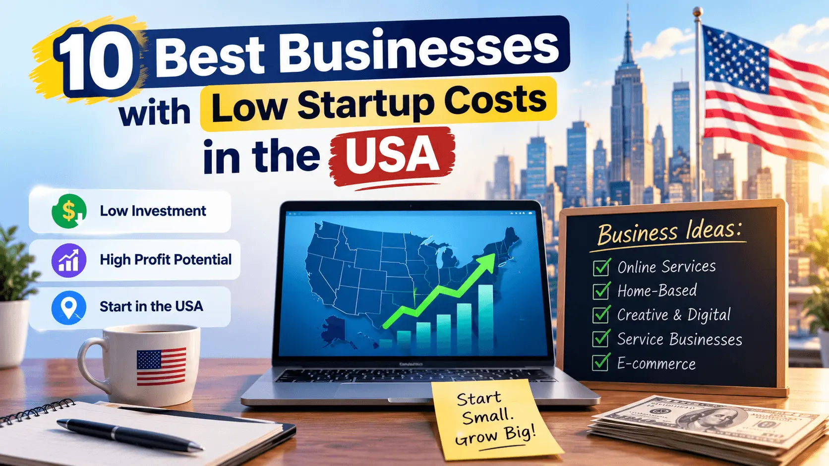 10 Best Businesses with Low Startup Costs in the USA