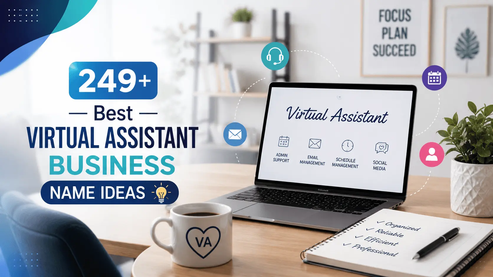 249+ Best Virtual Assistant Business Name Ideas for Startups