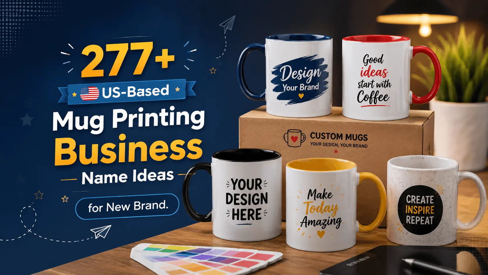 277+ US-Based Mug Printing Business Name Ideas for New Brand