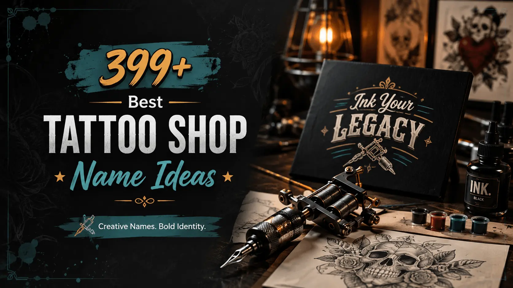 399+ Best Tattoo Shop Name Ideas for Artists & Studios
