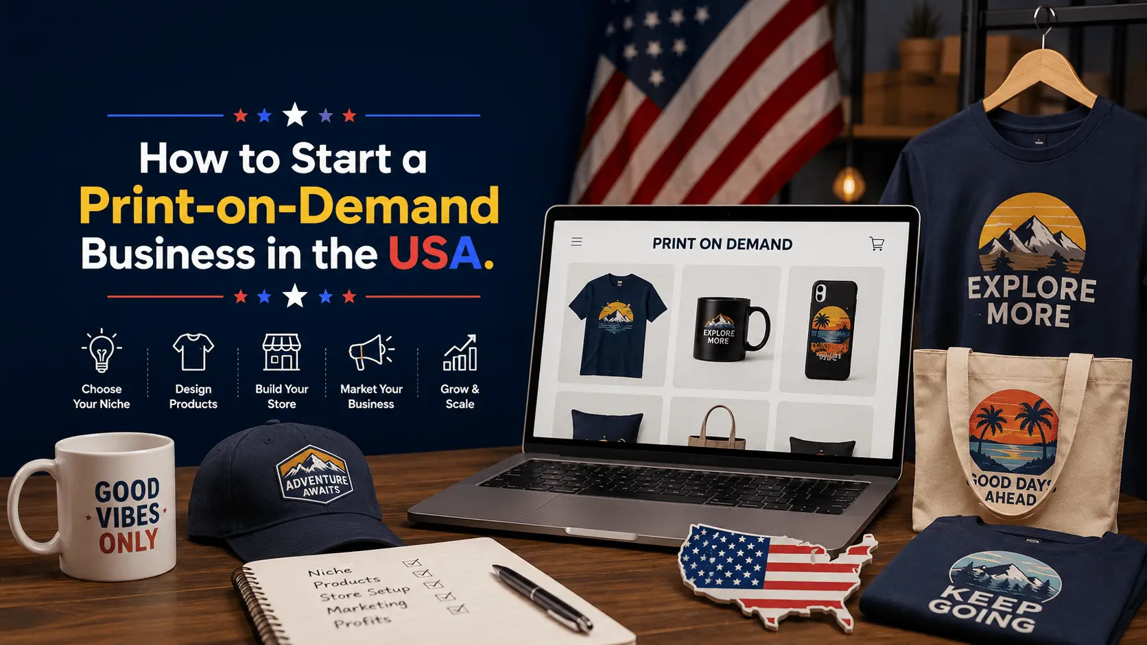 How to Start a Print-on-Demand Business in the USA