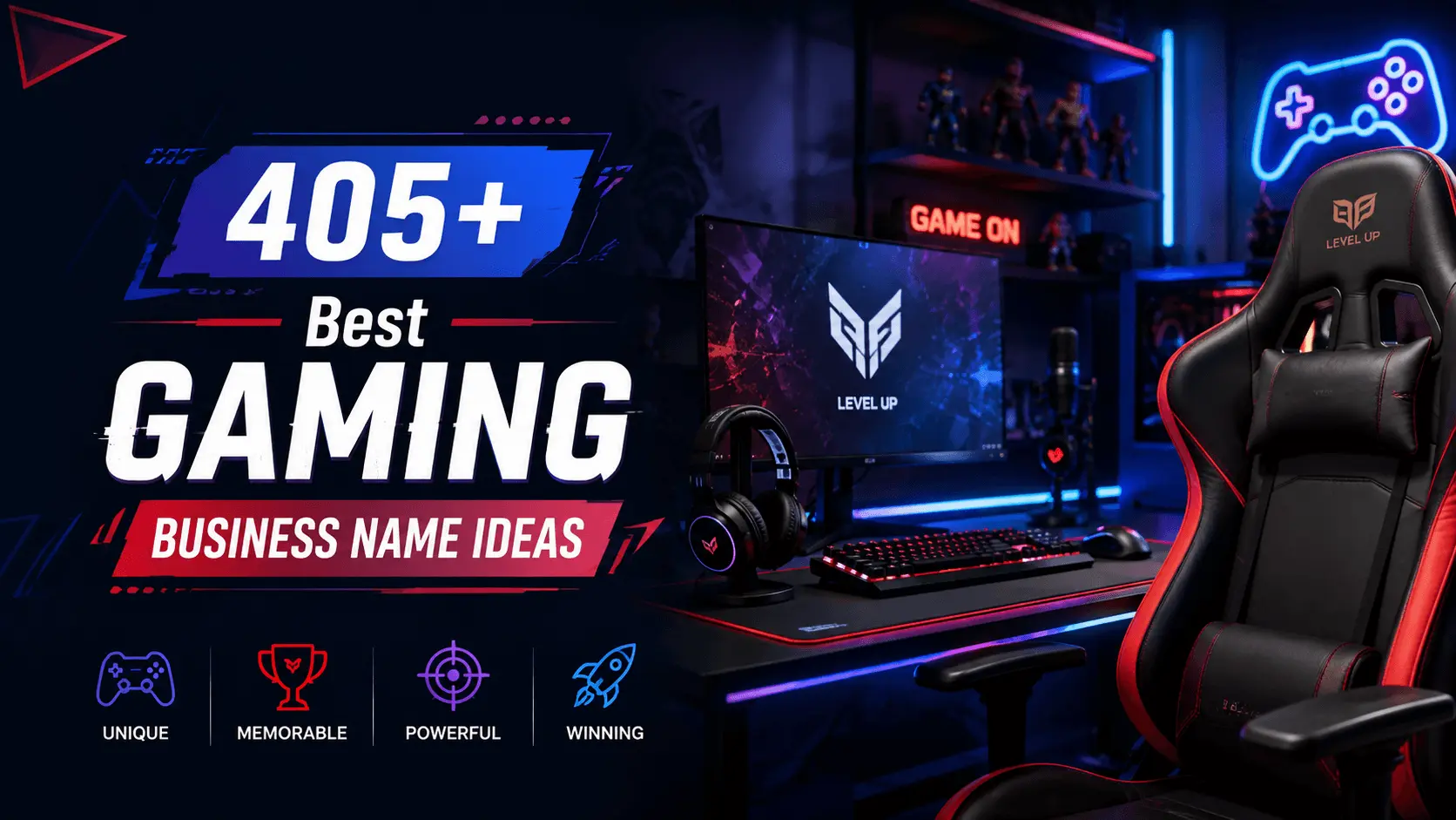 405+ Best Gaming Business Name Ideas for a Winning Brand