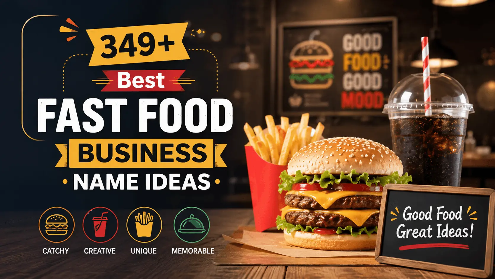 349+ Best Fast Food Business Name Ideas for a Catchy Brand