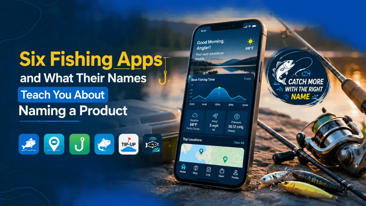 Six Fishing Apps and What Their Names Teach You About Naming a Product