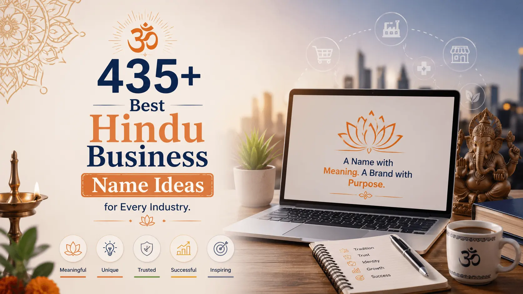 435+ Best Hindu Business Name Ideas with Powerful Meanings